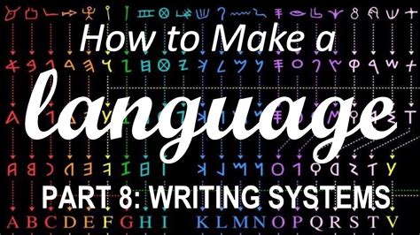 How To Make A Language Part 8 Writing Systems Youtube
