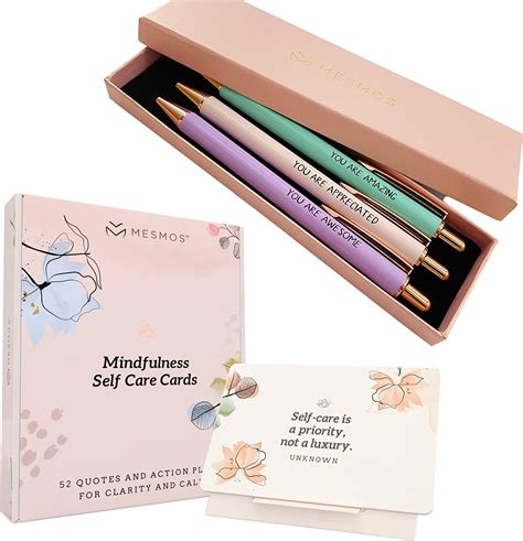 Amazon Com Mesmos Mindfulness Cards And Appreciate Pastel Pen Set