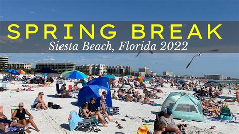 Siesta Key Beach 2022 Spring Break 🏝☀️ Sarasota Florida Youtube