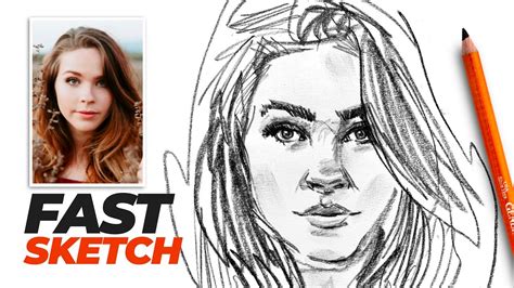 How I Sketch A Portrait Fast Sketching Techniques And Tips Youtube