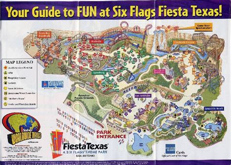 Six Flags San Antonio Map Maps For You