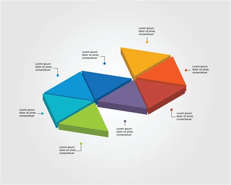 Triangle Chart Template For Infographic For Presentation For 8 Element