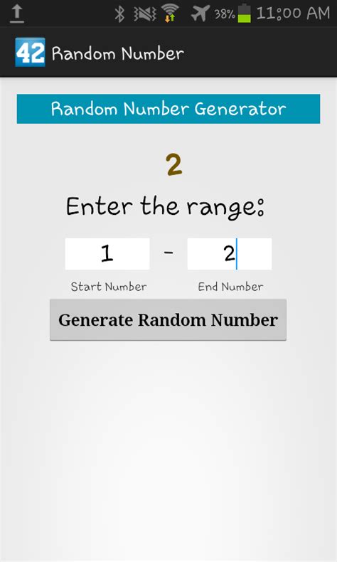It generates random numbers that can be used where unbiased results. Random Number Generator - Android Apps on Google Play