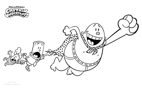 Free Printable Captain Underpants Coloring Pages – ScribbleFun