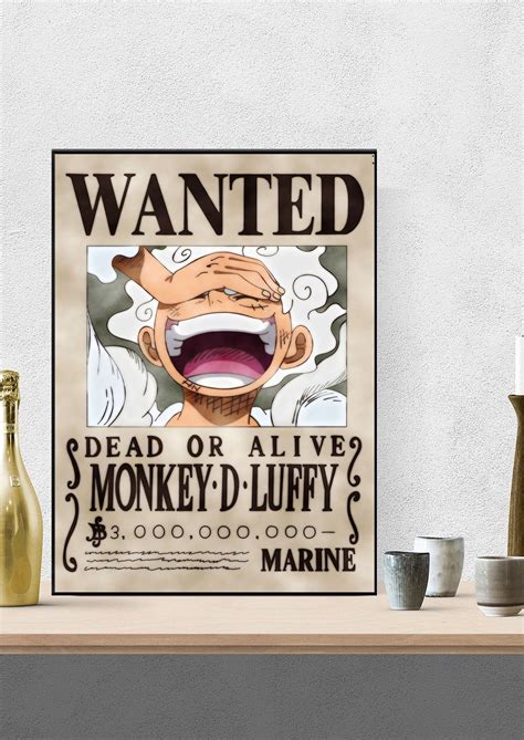 Wanted Poster Luffy Poster Luffy Gear Sun God Nika Etsy Sweden