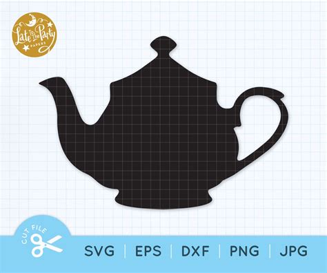 Teapot Svg Cut File Teapot Cutting File Teapot Clipart Tea Etsy Australia