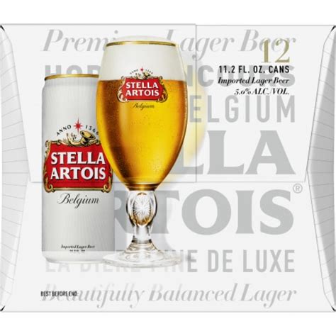 Stella Artois® Belgium Lager Beer 12 Cans 112 Fl Oz Fred Meyer