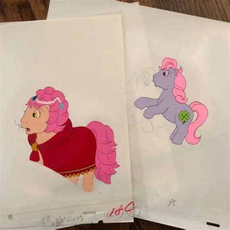 Vintage My Little Pony Tales G1 Animation Cels And Drawings Patch
