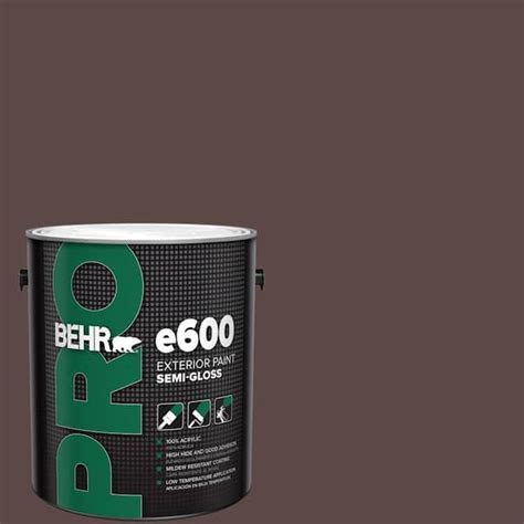 Behr Pro Gal Mq Chocolate Soul Semi Gloss Exterior Paint