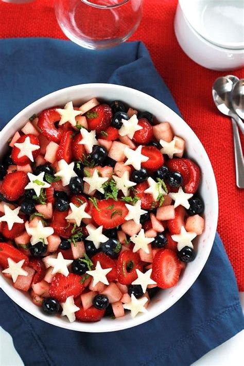 Foodista Red White And Blue Fruit Salad And Other Festive Memorial