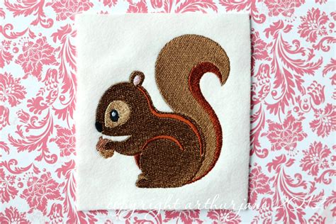 Squirrel Embroidery Design INSTANT DIGITAL DOWNLOAD Woodland | Etsy