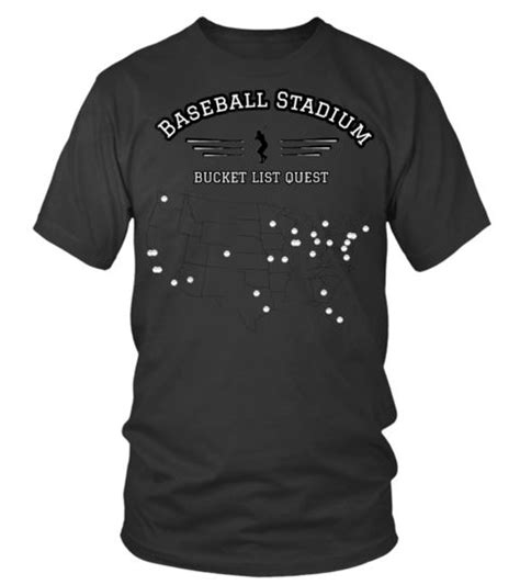 Baseball Stadium Bucket List T Shirt Color In Stadiums Viste147 Cute