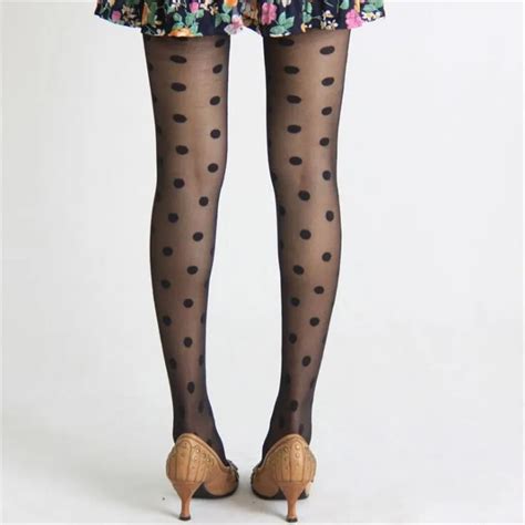 Sexy Polka Dots Stockings Black Or White Queerks
