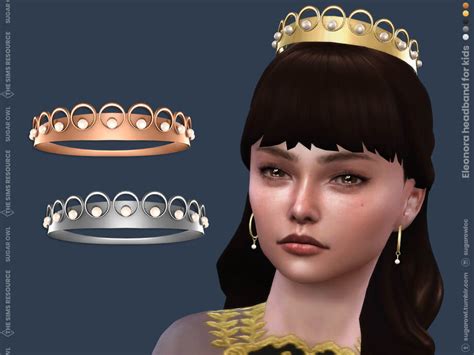 Sims 4 Eleonora Headband For Kids By Sugar Owl At Tsr The Sims Book