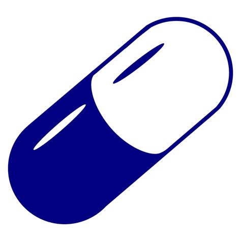 Blue Capsule Png Free Logo Image