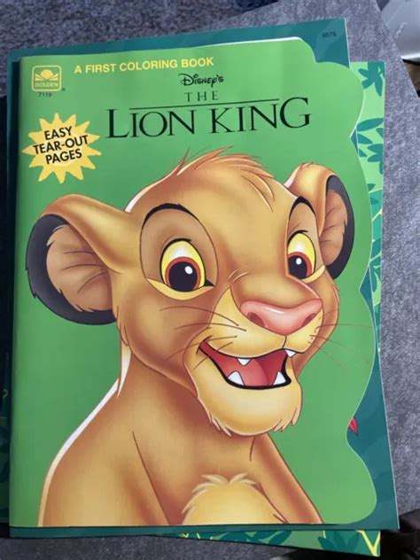 2 Disneys The Lion King Coloring Book Golden 1994 One Extra 1475