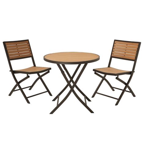 Ideal for indoor or outdoor use. Lifetime 3-Piece Folding Patio Bistro Set-60074U - The ...