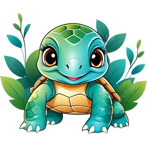 Cute Baby Turtle Cartoon Element Design Turtle Png Transparent Image