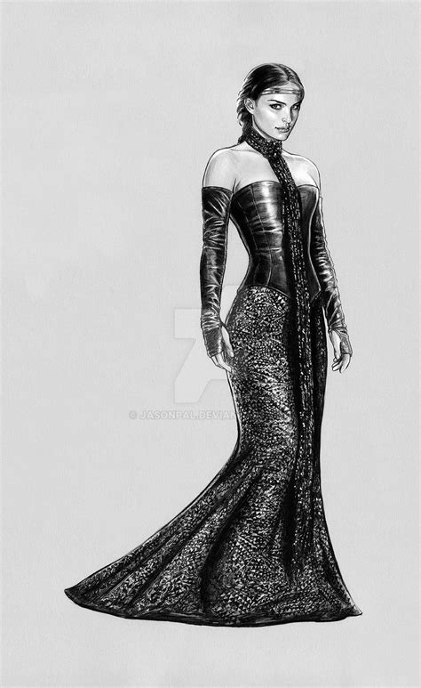 Padme Black Leather Gown By Jasonpal On Deviantart