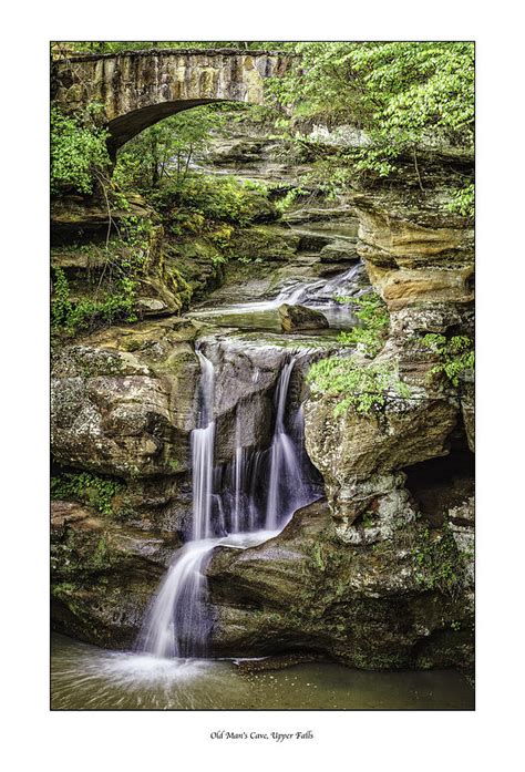 Old Mans Cave Upper Falls Photograph By William Snyder Fine Art America