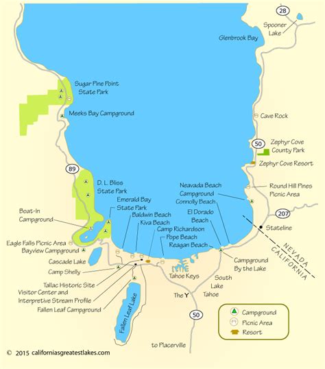 Lake Tahoe Beaches Map Florida State Fairgrounds Map