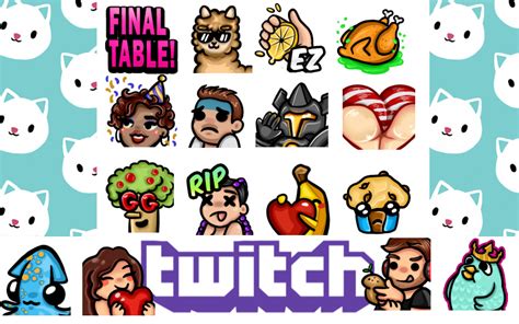 Twitch Emotes 3 Artists Clients
