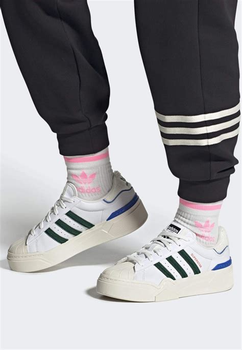 Adidas Originals Superstar Her Icons Bball W Sneaker Low Cloud White Dark Green Bright Royal