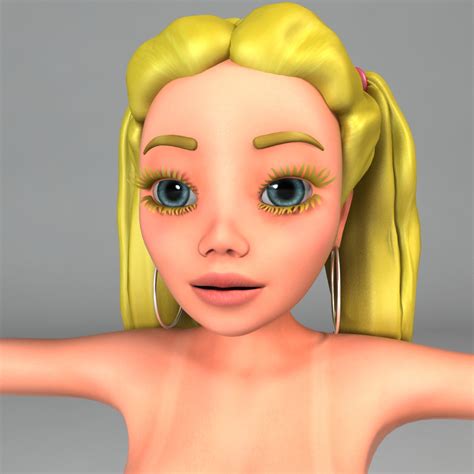 布兰奇海滩女孩3d模型 turbosquid 725631