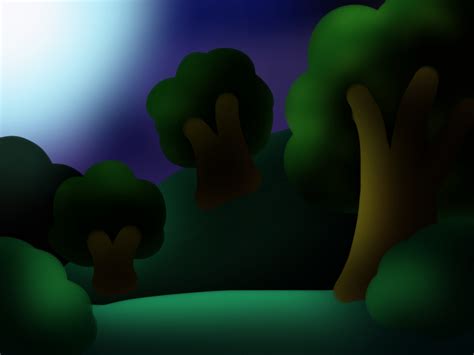 Night Forest 1 By Galaxywinter13 On Deviantart