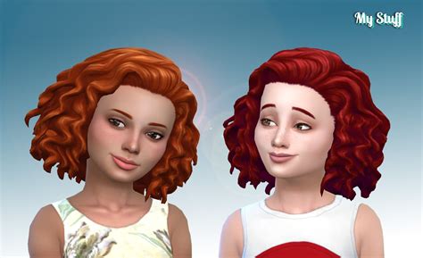Sims 4 Hairs ~ Mystufforigin Medium Mid Curly Hair For Girls