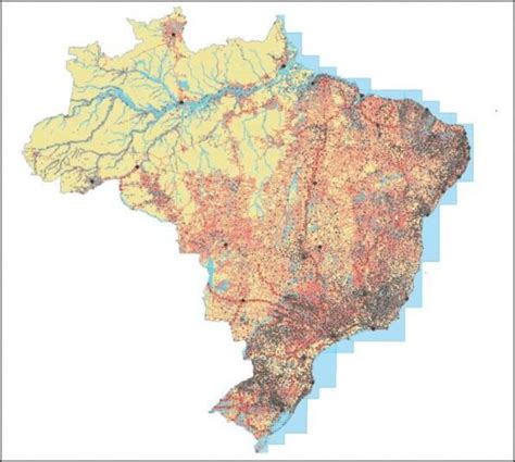 IBGE disponibiliza versão integrada da Base Cartográfica Contínua do Brasil na escala