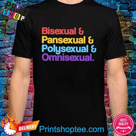 official bisexual pansexual polysexual omnisexual shirt hoodie sweater long sleeve and tank top
