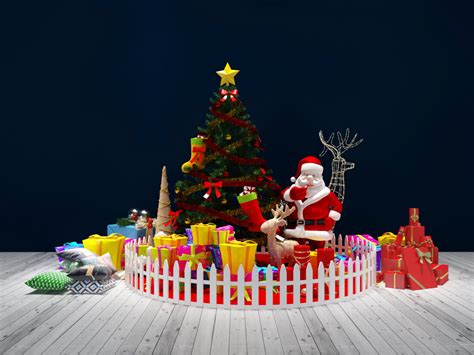 Free 3d Christmas Decorations Models Download