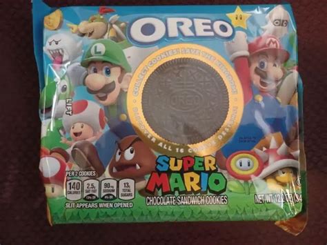 Sealed Super Mario Oreo Chocolate Sandwich Cookies Limited Edition 12