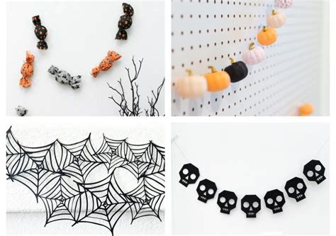25 Diy Halloween Garland Ideas Spooky Skulls Pumpkins