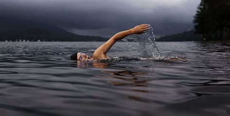 1280x800px Free Download Hd Wallpaper Man Swim In Water Life Beauty Scene Swimmer Lake