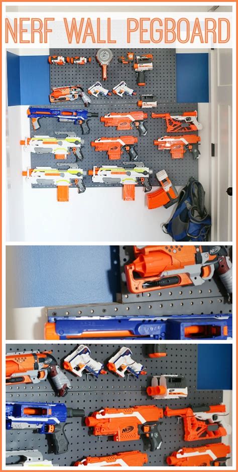 Nerf Guns On Pegboard How To Organize Your Collection For Quick Access