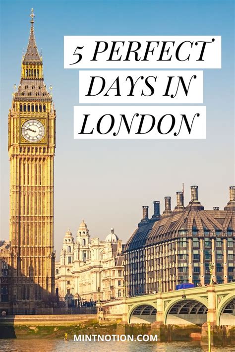 5 Day London Itinerary For First Time Visitors London Itinerary