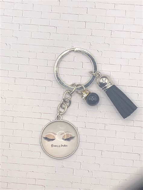 Makeup Keychain Eyelash Charm Cosmetology Keychain Makeup Etsy Uk