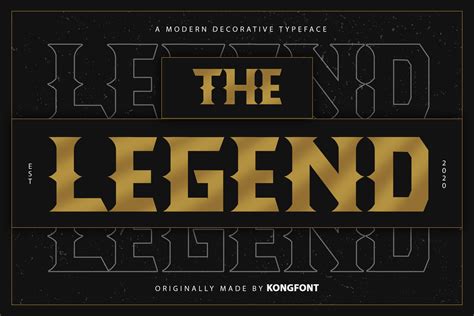 The Legend Free Display Fonts Fonts