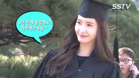 [sstv News] 150224 Snsd Yoona Dongguk Universtity Graduation Ceremony Youtube