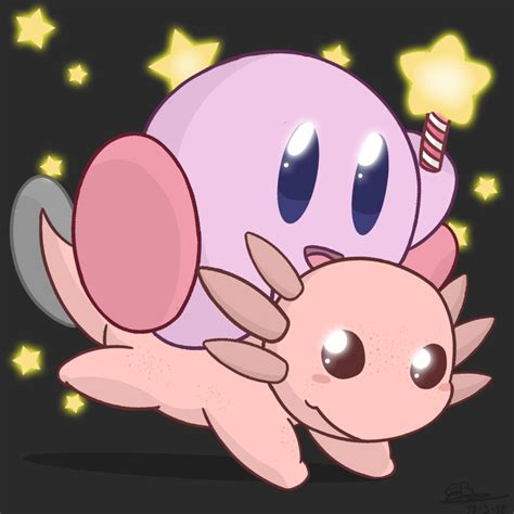 Kirby With Axolotl Kirb Know Your Meme