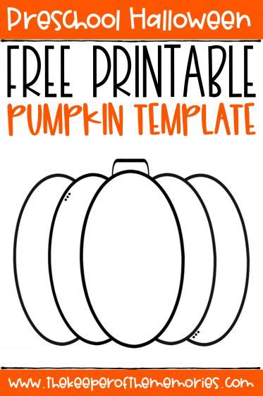 Free Printable Pumpkin Template The Keeper Of The Memories