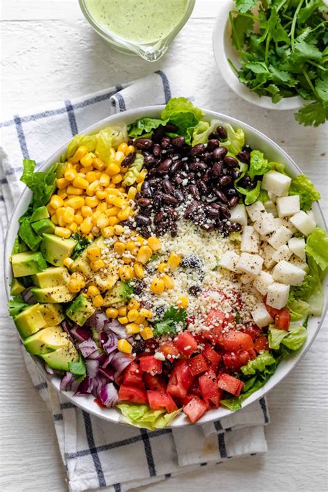 this mexican chopped salad is a light and healthy salad that s loaded with tex mex ingredient