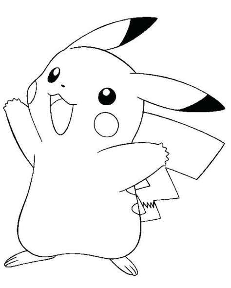 Simple Pikachu Coloring Pages Ideas For Children Pokemon Coloring