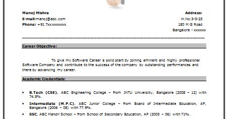 Thanks for visiting our site, articleabove (fresher cv format word) published by at. Over 10000 CV and Resume Samples with Free Download ...