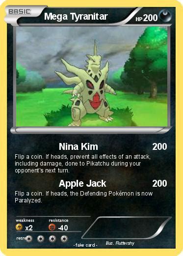 Pokémon Mega Tyranitar Nina Kim My Pokemon Card