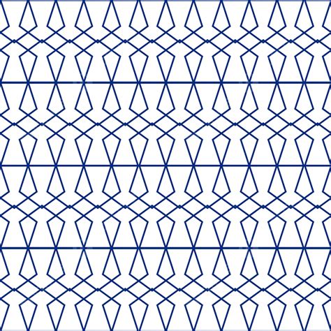 Seamless Outline Islamic Geometric Pattern Transparent Background Psd