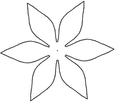 Free printable small maple leaf pattern. Image result for 5 petal flower template free printable | Flower templates printable, Flower ...