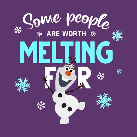 Some people are worth melting for - Olaf - Olaf Disney Quotes Christmas Winter - Mask | TeePublic